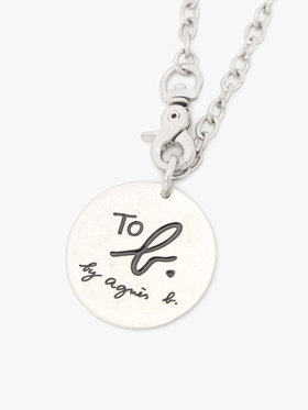 To b. by agnès b. カラー ロゴ キーチャーム シルバー