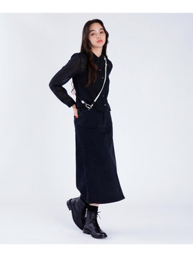 To b. by agnès b. 【Outlet】シアー コットン ロングスリーブ シャツ ブラック