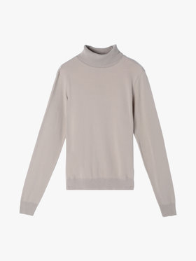 FEMME ウィメンズ 【Outlet】コットン タートルネック 長袖 ニットトップス "Eddy" グレー系その他