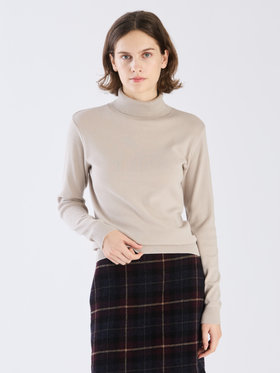 FEMME ウィメンズ 【Outlet】コットン タートルネック 長袖 ニットトップス "Eddy" グレー系その他