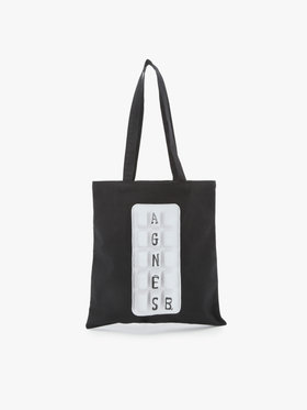 FEMME ウィメンズ 【by R 限定品】agnes b. フォトプリント コットン トートバッグ "Glacon" ブラック