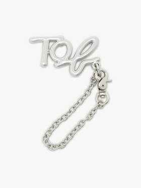 To b. by agnès b. ”To b.”ロゴ メタル キーチャーム シルバー