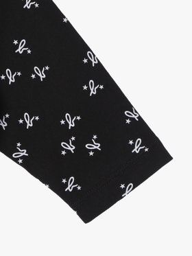 ENFANT ベビー ベビー 総柄プリント オーガニックコットン 長袖Tシャツ ブラック