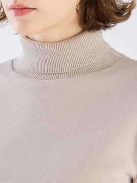 FEMME ウィメンズ 【Outlet】コットン タートルネック 長袖 ニットトップス "Eddy" グレー系その他