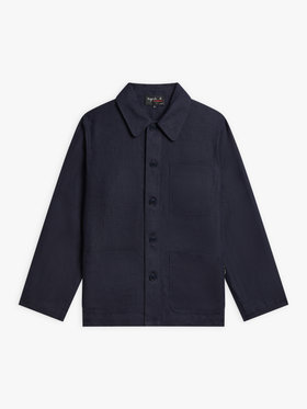 HOMME メンズ メンズ リネン 長袖 ジャケット "Sanshui" ブルー系その他