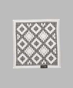 FEMME ウィメンズ ハニカム織 タオルハンカチ ブラック