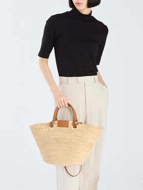 VOYAGE ウィメンズ バッグ＆ウォレット ラフィア 2wayトートバッグ YAX08-01 キャメル