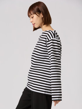 FEMME ウィメンズ 【Outlet】WEB限定 J008 ボーダーTシャツ ホワイト×ブラック