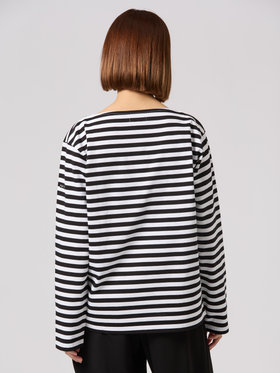 FEMME ウィメンズ 【Outlet】WEB限定 J008 ボーダーTシャツ ホワイト×ブラック