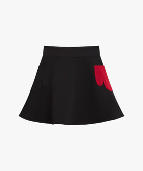 ENFANT ガールズ キッズ オーガニックコットン スカート "Cyclade" ブラック
