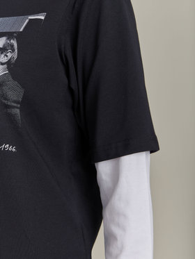 FEMME ウィメンズ SEW3 TS DBLE アーティストTシャツ Dennis hopper ブラック