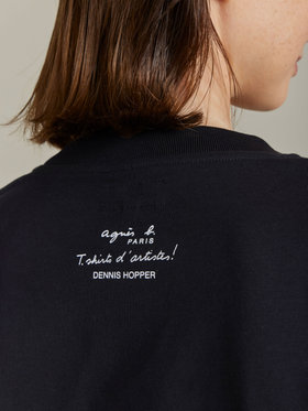 FEMME ウィメンズ SEW3 TS DBLE アーティストTシャツ Dennis hopper ブラック