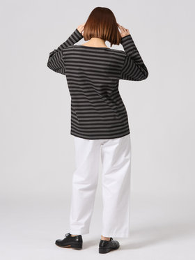 FEMME ウィメンズ 【Outlet】WEB限定 J008 ボーダーTシャツ グレー系その他