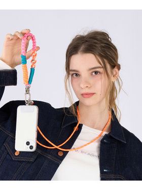 To b. by agnès b. マルチカラー モバイルストラップ セット オレンジ