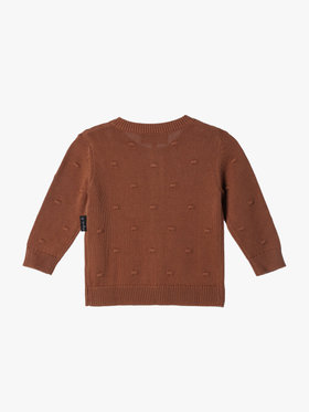 ENFANT ベビー 【Outlet】ベビー ドット コットン 長袖 カーディガン ピンクゴールド