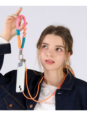 To b. by agnès b. マルチカラー モバイルストラップ セット オレンジ