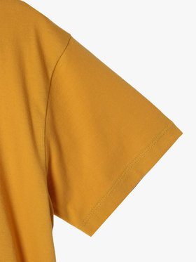ENFANT ユニセックス キッズ ロゴ コットン 半袖 Tシャツ Agneau マスタード