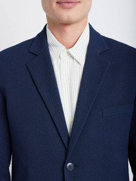 HOMME メンズ TV82 VESTE ジャケット ブルー