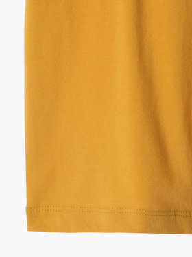ENFANT ユニセックス キッズ ロゴ コットン 半袖 Tシャツ Agneau マスタード