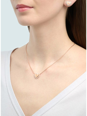 FEMME ウィメンズ ハートパール ネックレス ”Timeless Love” ピンクベージュ