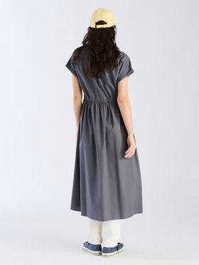 To b. by agnès b. コットン レディ ドレス チャコールグレー