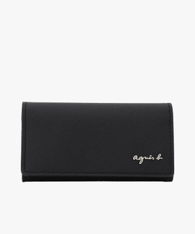 新品【アニエスベー】財布 ミニバック ポーチ 黒 レザー agnesb　2188 agnes b.（アニエスベー） キーケース レザーキーポーチ”Simon” MH18