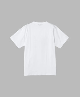 FEMME ウィメンズ メッセージ プリント コットン 半袖 Tシャツ “j'kiffe le Louvre" ホワイト