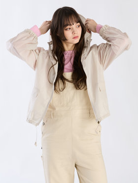 To b. by agnès b. 【Outlet】ナイロンパーカージャケット ベージュ