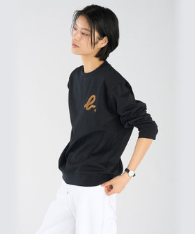 FEMME ウィメンズ "b."ロゴ コットン 長袖 スウェット ブルー系その他