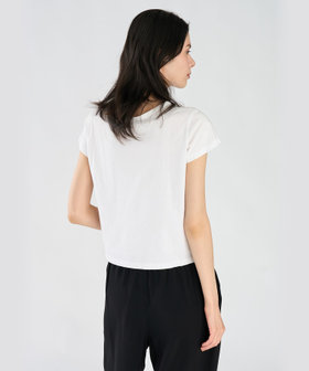 FEMME ウィメンズ アイコニック プリント コットン 半袖 Tシャツ "Sarajevo heart" ホワイト
