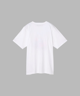 FEMME ウィメンズ TARA プリント オーガニックコットン 半袖 Tシャツ "Coral" ホワイト
