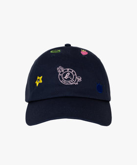 FEMME ウィメンズ SPORT b. 刺繍 コットン キャップ "Jessica Ng" ブルー系その他