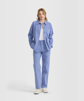 FEMME ウィメンズ コットン ワークパンツ "Peintre" ブルー