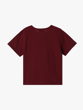 ENFANT ユニセックス キッズ ロゴ コットン 半袖 Tシャツ Agneau ボルドー