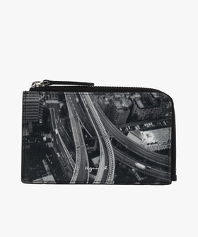 VOYAGE メンズ バッグ＆ウォレット フォトプリント レザー カードケース "Yvon" ZAH04A-04 ブラック