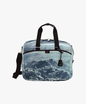 VOYAGE ウィメンズ バッグ＆ウォレット フォトプリント 2way ラージ ボストンバッグ "View from Plane" RAT01Q-01 ブルー