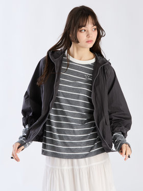 To b. by agnès b. 【Outlet】ナイロンパーカージャケット チャコールグレー