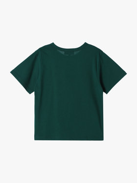 ENFANT ユニセックス キッズ ロゴ コットン 半袖 Tシャツ Agneau グリーン