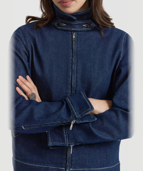 FEMME ウィメンズ デニム ジャケット "Lesley" ネイビー