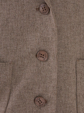 To b. by agnès b. ミックスツイード テーラードジャケット ベージュ