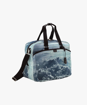 VOYAGE ウィメンズ バッグ＆ウォレット フォトプリント 2way ラージ ボストンバッグ "View from Plane" RAT01Q-01 ブルー