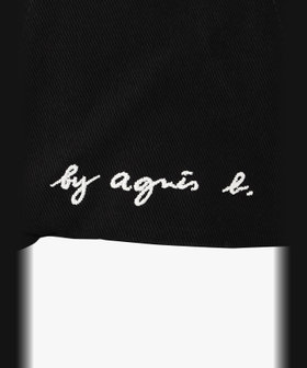 To b. by agnès b. "To b." ビッグロゴ 刺繍 キャップ ブラック