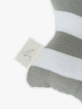 ENFANT ベビー ベビー ボーダー ラトル ”Etoile” グレー