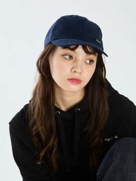 To b. by agnès b. 【Outlet】WW72 CAP ピーチスキンキャップ ネイビー