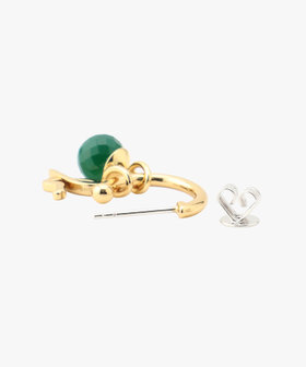 FEMME ウィメンズ ストーンピアス "Green Chalcedony" グリーン系その他