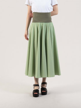 To b. by agnès b. 【Outlet】コットン サーキュラー スカート グリーン系その他