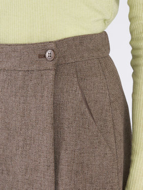 To b. by agnès b. ミックスツイード ラップスカート ベージュ