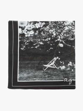 FEMME ウィメンズ 【by R 限定品】agnes b. フォトプリント コットン バンダナ "Sakura" マルチ