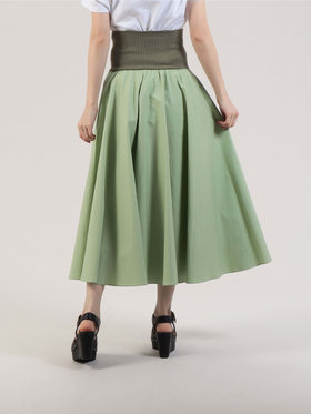 To b. by agnès b. 【Outlet】コットン サーキュラー スカート グリーン系その他