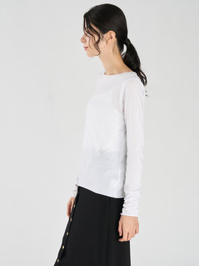 FEMME ウィメンズ J309 TS ロングスリーブコットンTシャツ ホワイト